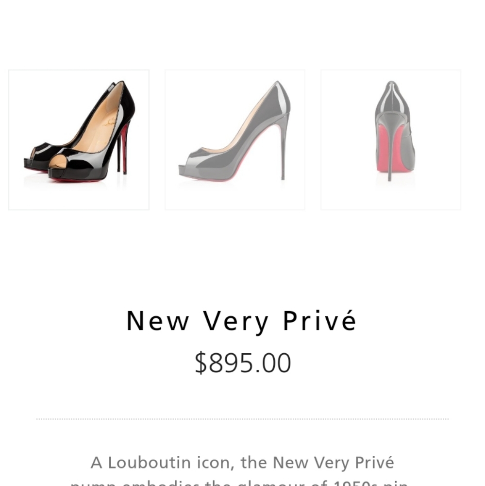 Christian Louboutin peep toe Patton leather stilettos